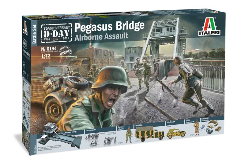 Italeri - Battleset: WWII PEGASUS BRIDGE - 100 Figures